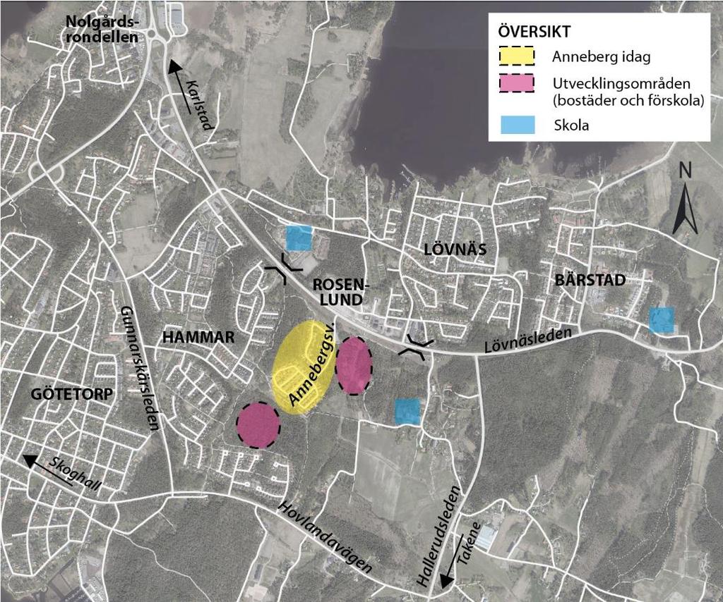 1 BAKGRUND OCH SYFTE Hammarö kommun fortsätter att expandera och utvecklar nu Annebergsområdet söderut och eventuellt även österut.