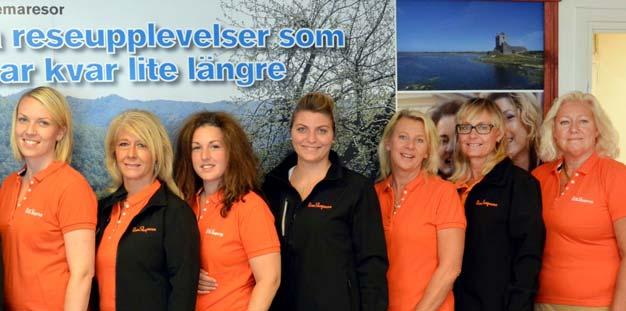 RESESKAPARNA PÅ KONTORET Sanna Elvin, Sabina Ernlund, Katarina Åström, Isabel Betancor, Christina Wallblom, Åse Johansson Kristiansen Johan Berg & Maria Gjurai Specialité Föreningsresor & samarbete