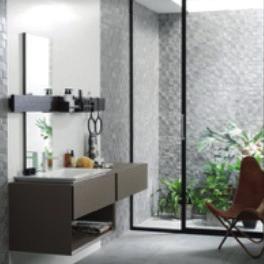 80x80cm PORCELANOSA porcelanic stoneware flooring, Ródano Acero model or similar.
