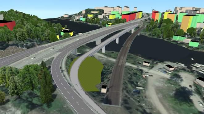 Gång- och cykelbron förses med räcken enligt trafikverkets riktlinjer. En utredning kring brobelysning pågår.