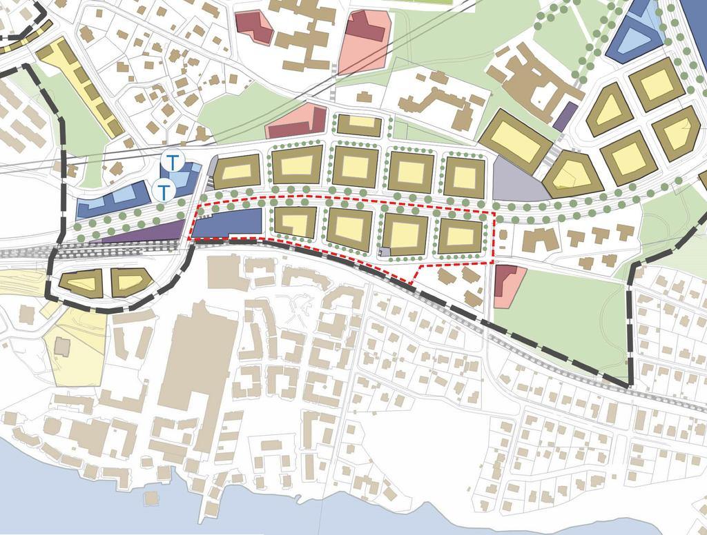 STARTPROMEMORIA 5 (10) markanvisning. Sicklaön 40:14 omfattar naturmark söder om verksamhetstomten samt gatumark kring Ventilvägen och Lillängsvägen.