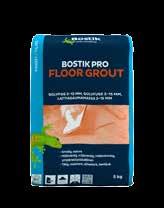 FOG 4000 TILE ADHESIVE PASTE BOSTIK PRO WALL GROUT BOSTIK PRO FLOOR GROUT Färdigblandad fästmassa Väggfog för kakelplattor och mosaik Golvfog till klinkerplattor ute och inne För montering av