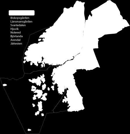 Västra Hisingens stadsdelsförvaltning består av Biskopsgården och