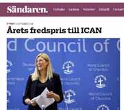 Den 16 juni 2017 skrev nätverket Schyssta Pensioner, där Kristna Fredsrörelsen ingår, en debattartikel i Dagens Nyheter som krävde att AP-fondernas investeringar tar mer hänsyn till mänskliga