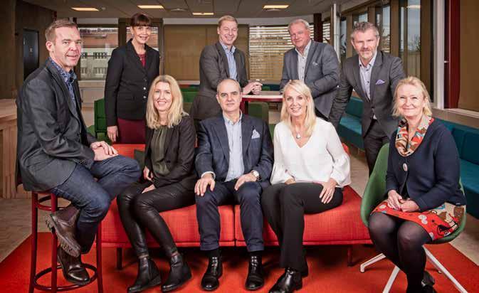 BOLAGSSTYRNING Övre vänster till höger: Ann Törnblom, Mikael Dolietis, Anders Söderman och Per-Henrik Hartmann.