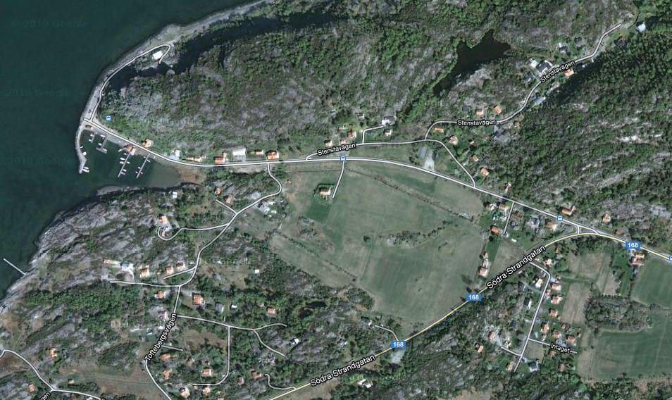 Bild 1. Ungefärligt läge för det undersökta området. 4.2 Geotekniska förhållanden De redovisade jordmäktigheterna är uppmätta i provtagningspunkterna och gäller i de specifika punkterna.