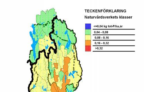 Därför får man förlita sig på de schabloner som Naturvårdsverket tagit fram i Rapport 4920 "Bakgrundsrapport 1" till Rapport 4913 "Bedömningsgrunder för miljökvalitet" för att beräkna fosfor- och