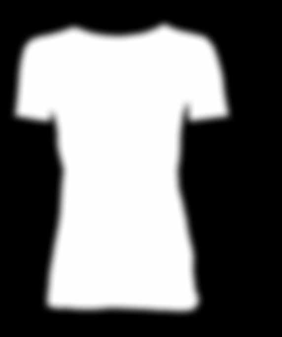 Slim fit Lady shape top Figursydd damtopp i mjuk bomullsjersey med rund