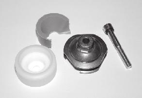 pyramidadaptrar till 211 Clutch Mini Kopplingar till silikonhylsa #L-272000 Titanpyramid 272 #L-273000 Stålpyramid