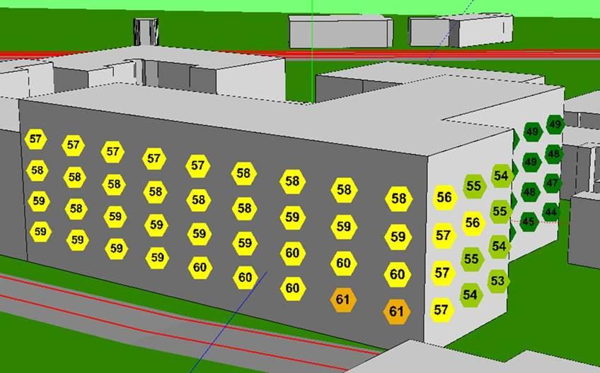 7(10) marknivå, ha varsin uteplats som ligger i anslutning till en gemensam yta på innegården. Ytan kan användas som lekområde och annan utevistelse.