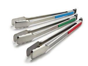 64312 Grilltänger, 3-pack Olikfärgade handtag för olika användningsområden och för att undvika problem med allergier gör dessa tänger väsentliga för grillningen.