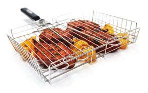 69155 Grillställning chilifrukter Grillställningen i rostfritt stål från Broil King har en inbyggd värmesköld nedtill som gör att man kan tillaga chilifrukter utan att bränna;