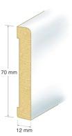 Golvprofiler & Lister Golvsockel Slät Vit 55 mm 240 cm