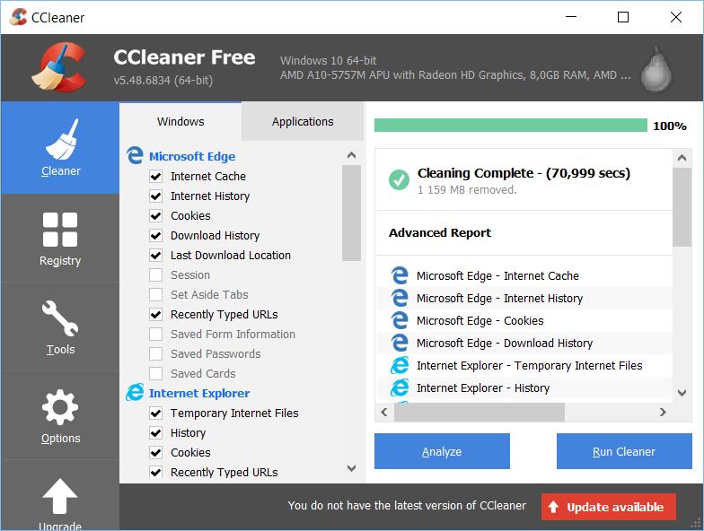 Städa bort temporära och överflödiga filer Ccleaner Ccleaner städar din dator. Olika program och appar fyller våra hårddiskar med onödiga filer, och att manuellt rensa bort dem är tidskrävande.