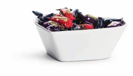 Dumle godis 5003629 Hjärtskål vit med 200 g Dumle