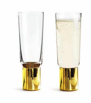 Glasen är av munblåst glas
