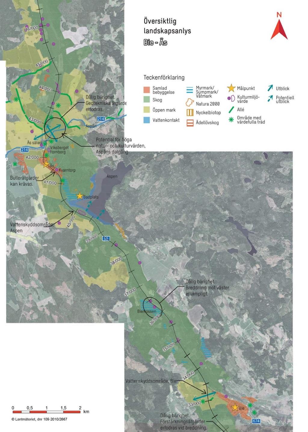 Landskap Huvudsakligen skogsmark Värdefullt jordbrukslandskap vid Äs