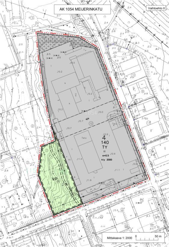 22 / 25 Bild 18. Planutkast VE1. Bild 19. Planutkast VE2 4.5.2. Jämförelse av alternativen och deras konsekvenser Sluttningsområdet som kvartersområde för bostadsvåningshus (VE1) Möjligheter: -