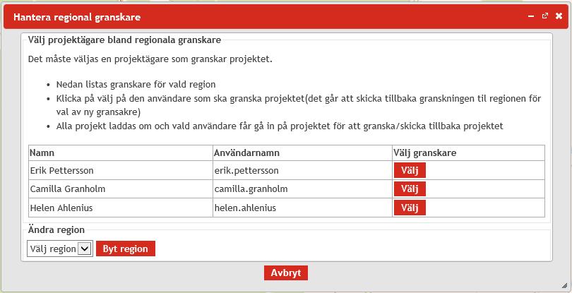 Du som upprättat projektet förlorar ägandeskapet om EVA-projektet och kan inte längre redigera. 3.