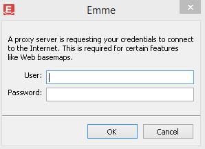 En ruta om proxy server för Web basemaps kan ibland