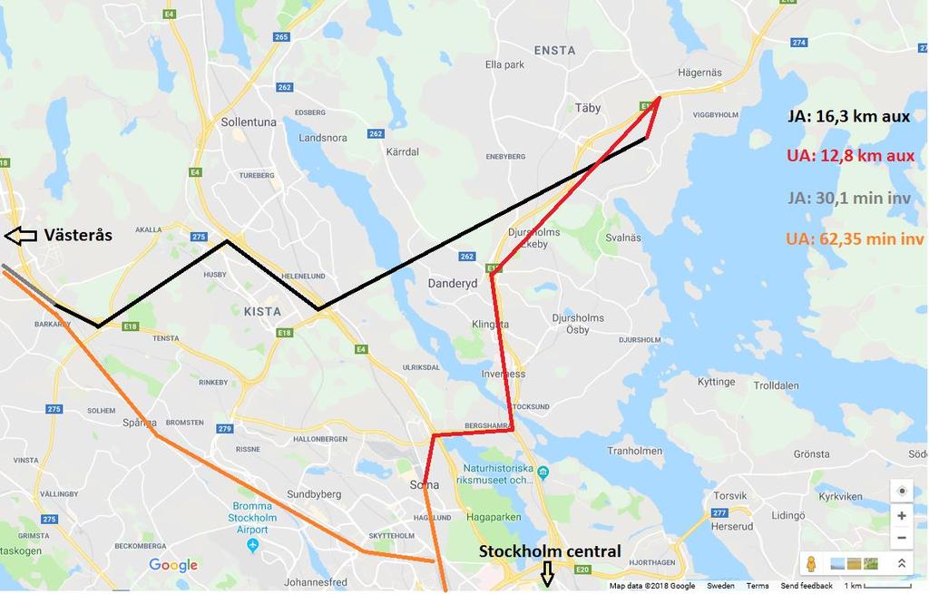 90 Ny optimal rutt för