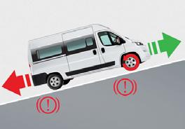Tips och mer ingående utrustningsinformation Tillval Fiat hillholder, Hill Descent Control (hjälp i utförslut), Traction Plus Fiat Hillholder förhindrar att fordonet rullat bakåt när man kör iväg i
