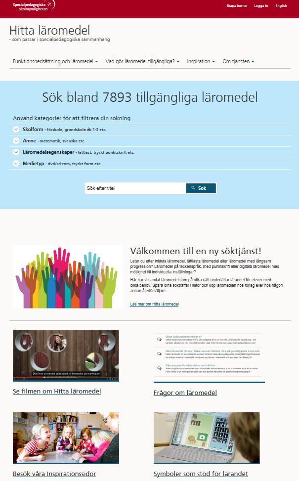 Hitta läromedel En söktjänst för dig som söker läromedel som