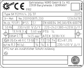Pos : 60 /Anl eitungen/m otoren/b1091 Drehstrommotoren/3. AT EX/Sc hutz einric htung en_3 - Hinweise z um M otorschutz [EXE] @ 7\mod_1431412228873_2722.