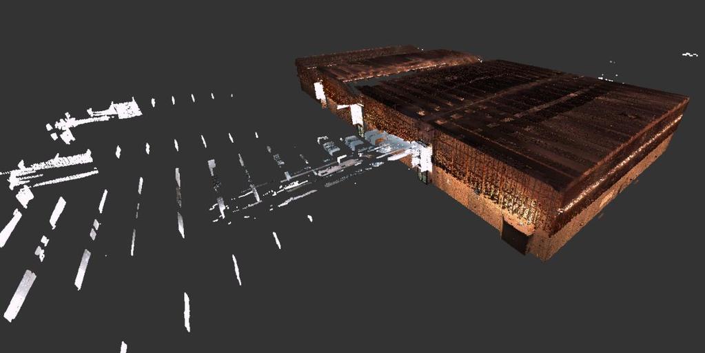 Genom att högerklicka på Modelspace>Create>Create and Open ModelSpace View skapades en modell vy. Placering av modellvyn syns i Figur 19. Figur 19: Modellvy har skapats i Leica Cyclone.