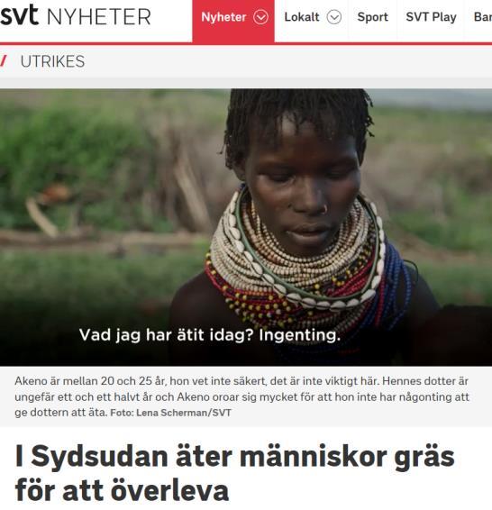 b. Humanitärt arbete Totalt har PMU genomfört 28 nödhjälpsinsatser i 17 länder där cirka 230 000 personer fått direkt stöd under 2017 med en budget på drygt 21 miljoner kr.