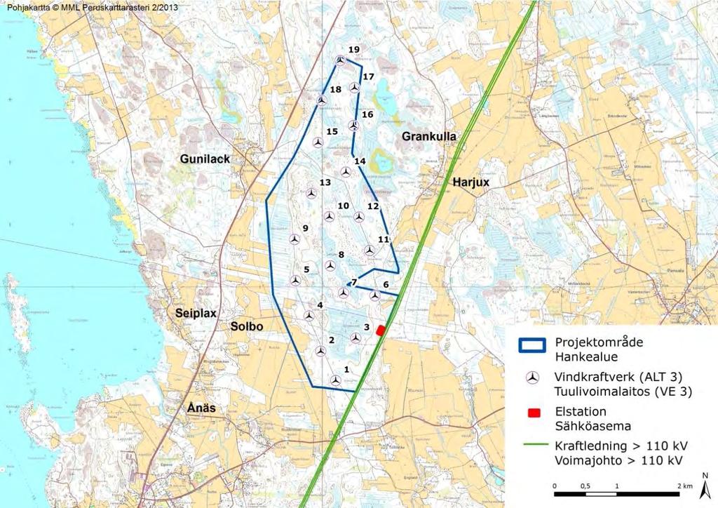 SVEVIND OY AB SANDBACKA VINDKRAFTSPARK 22 (224) Figur 4-