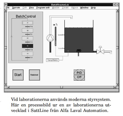 Processreglering (Endast K) Presentera den grundläggande reglertekniska teorin och att ge en inblick i moderna automationssystem Tre