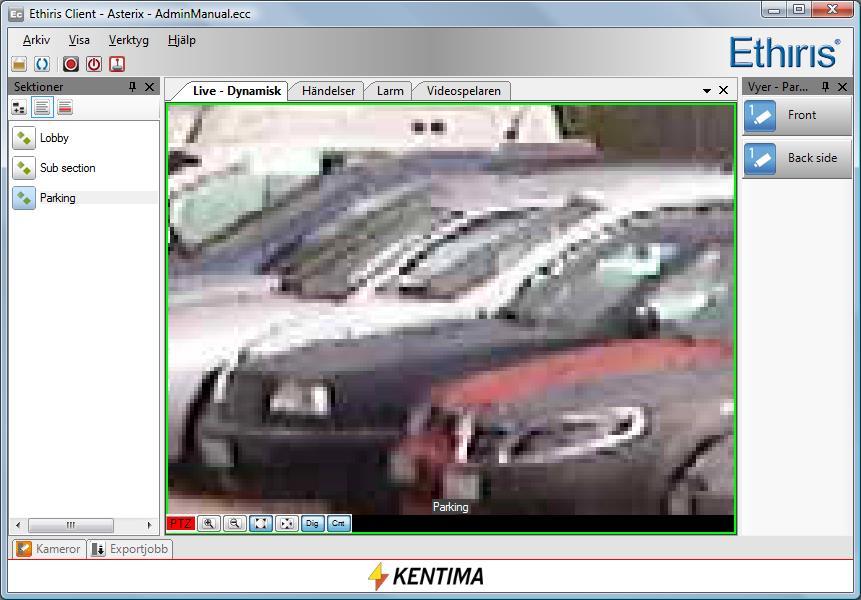Ethiris Client Live Client Användarguide Figur 2.68 Stora pixlar efter digital inzoomning.