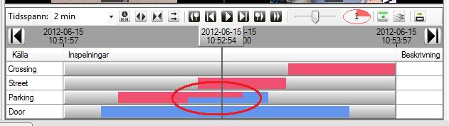 Client Användarguide Ethiris Client Videospelaren 2.7 Videospelaren 2.7.1 Översikt Videospelarpanelen används för att spela upp inspelad video.