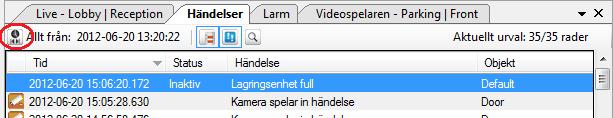 Ethiris Client Händelser Client Användarguide Slutligen. Egendefinierade händelser kan skapas i Ethiris Admin.