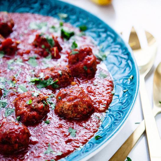 Kommande meny vecka 33 Recept 1: Recept 2: Recept 3: Marockanska köttbullar i kryddig tomatsås Örtpanerad spätta med