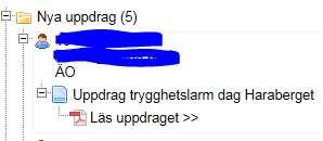 Kvittera nytt uppdrag Nya uppdrag som sektionschefen har fördelat till din enhet måste kvitteras innan du kan börja jobba med det.
