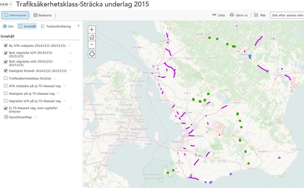 Ajourhållning av klassning Vägnätet förändras genom ombyggnader, förändrade föreskrifter och vägens användning. Det medför att klassificeringen måste ajourhållas.