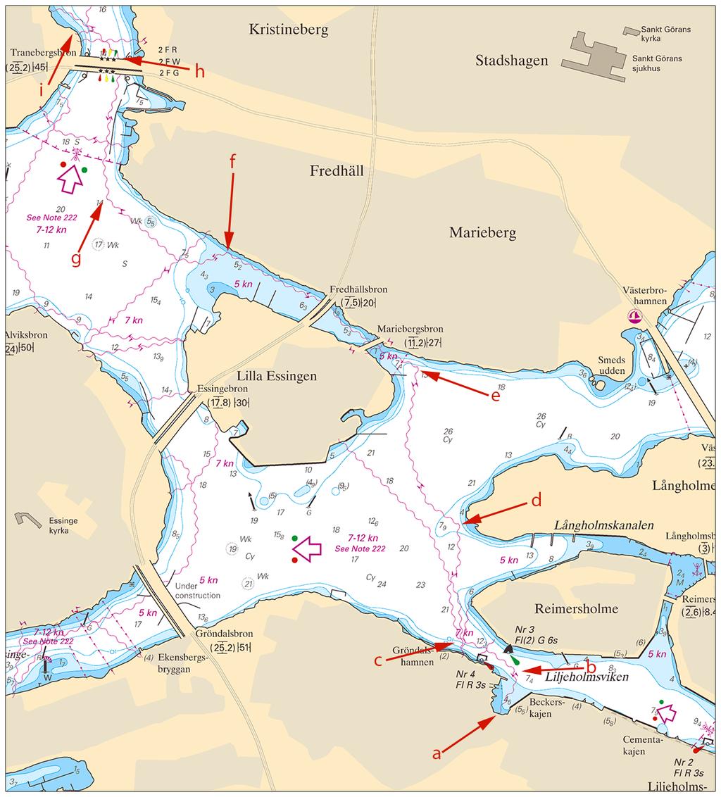 2015-04-02 7 Nr 540 Sjökabel Stockholm Hamnentreprenad AB. Publ. 2 april 2015 * 10277 (T) Sjökort: 6181 Sverige. Mälaren och Södertälje kanal. Södertälje. N om Mälarbron. Borrningsarbete.