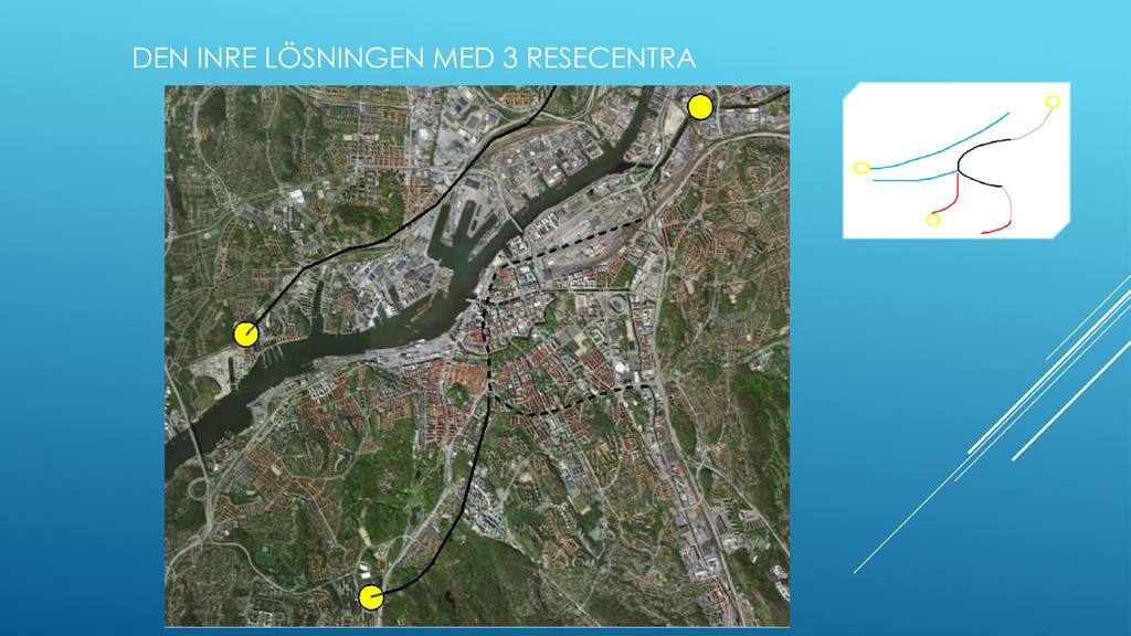 framför allt på Hisingen med ny spårväg till Backa och Lindholmen samt ett tydliggörande av knutpunkterna Eketrägatan och Backaplan. Den senare får en förskjutning till ett läge kring Frihamnen.