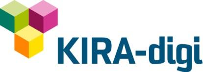 Digitalisering av den byggda miljön och byggandet Projektet KIRA-digi, del 3 Försök och pilotprojekt KIRA-digi är en del av verkställandet av regeringens spetsprojekt Digitalisering av offentliga