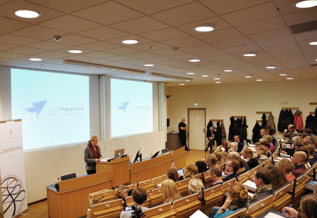 Bridging the GAP 2016 Eva Åkesson, rektor Uppsala universitet Inledning Att lärande och utbildning är centralt för att uppnå de kunskaper, färdigheter och kritiskt tänkande som krävs för en hållbar