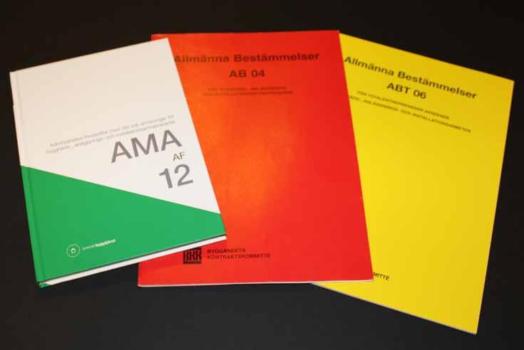 AF Nya administrativa föreskrifter AMA AF 12 Efter ett års arbete finns nu de nya administrativa föreskrifterna i AMA AF 12. TEXT: BO SAMUELSSON.