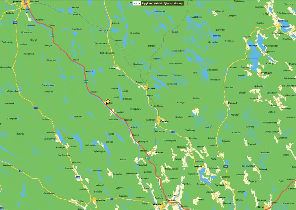 Trafiklösning under byggtid vid Stomdalsbäcken