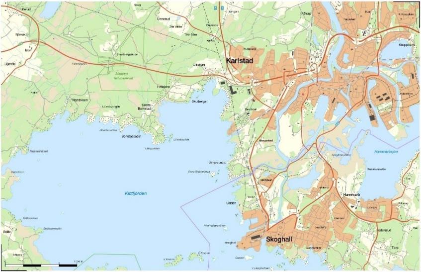 Inledning Medins Havs- och Vattenkonsulter AB har fått i uppdrag av Karlstad kommun att utföra bottenfaunaundersökningar väster och öster om Skutberget, Karlstad (Figur 1 och Figur 2).