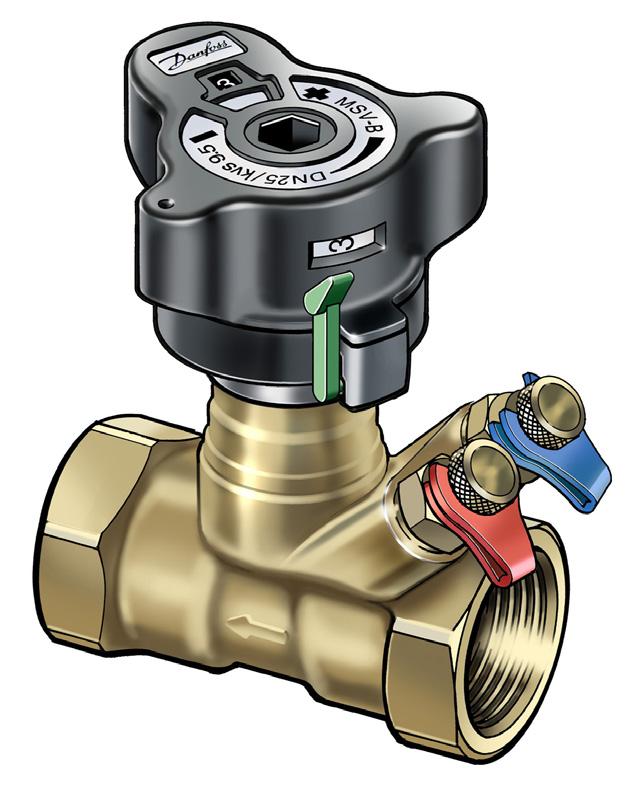 Manuellt förinställda ventiler LENO MSV-B Beskrivning LENO MSV-B är en ny generation manuella ventiler för balansering av flödet i system för värme, kyla och tappvarmvatten.
