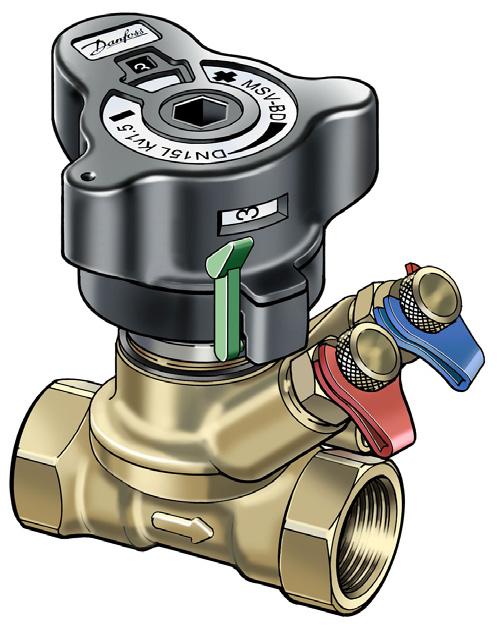 Manuellt förinställda ventiler LENO MSV-BD Beskrivning LENO MSV-BD är en serie manuella ventiler för balansering av flödet i system för värme, kyla och tappvarmvatten.