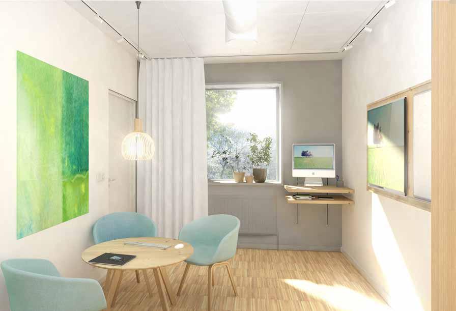 Systemhandling, psykiatrins kvarter Västra Götalandsregionen, Västfastigheter och Södra Älvsborgs sjukhus Samtalsrum