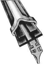 32 Förgasarmembran, Torkarblad mm ( * = NTO ) DURA WIPER Torkarblad Kompletta med fästanordningsar 2 st i Pin/Pac 32816 2 st Torkarblad 16 400 mm Pin/Pac 32818 2 st Torkarblad 18 450 mm Pin/Pac