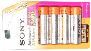 ( R6 ) 1,2 Volt ( 2700 mah ) Ni-MH (Nickel Metall Hydrid) Art nr * 646663 2